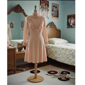 Vintage 1950s Jonathan Logan Polka Dot Cotton Dress New With Tag XS